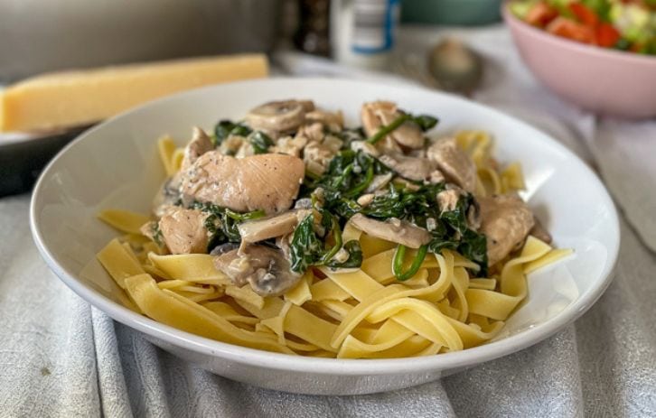 Chicken and Mushroom Tagliatelle