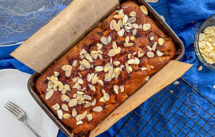 Plum and Almond Loaf Cake