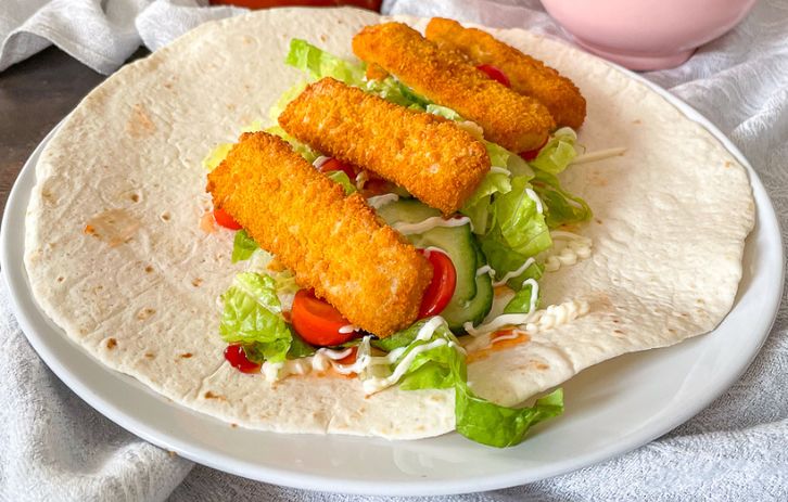 Air Fryer Fish Finger Wraps