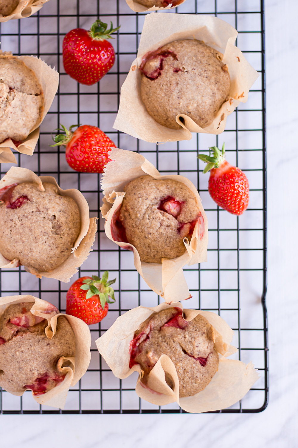 Healthy Strawberry Muffins