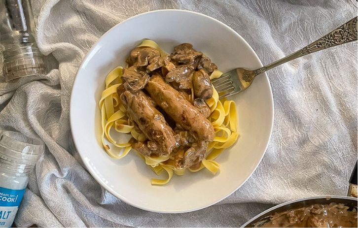 Sausage Stroganoff