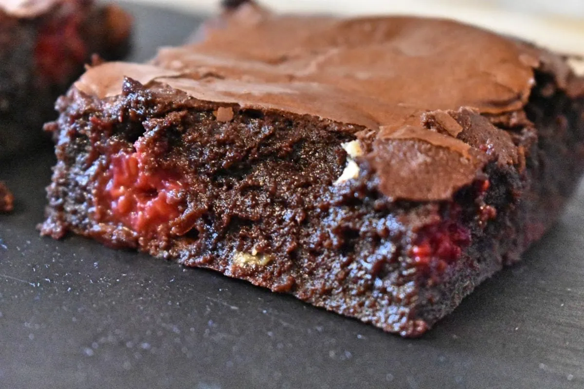 Valentine's Brownies - Raspberry and White Chocolate Chip